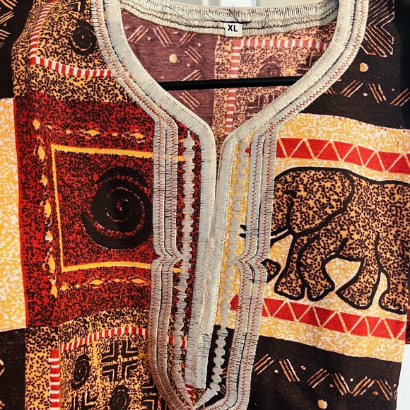 African Unisex Dashiki short sleeve - Picture 2 of 5
